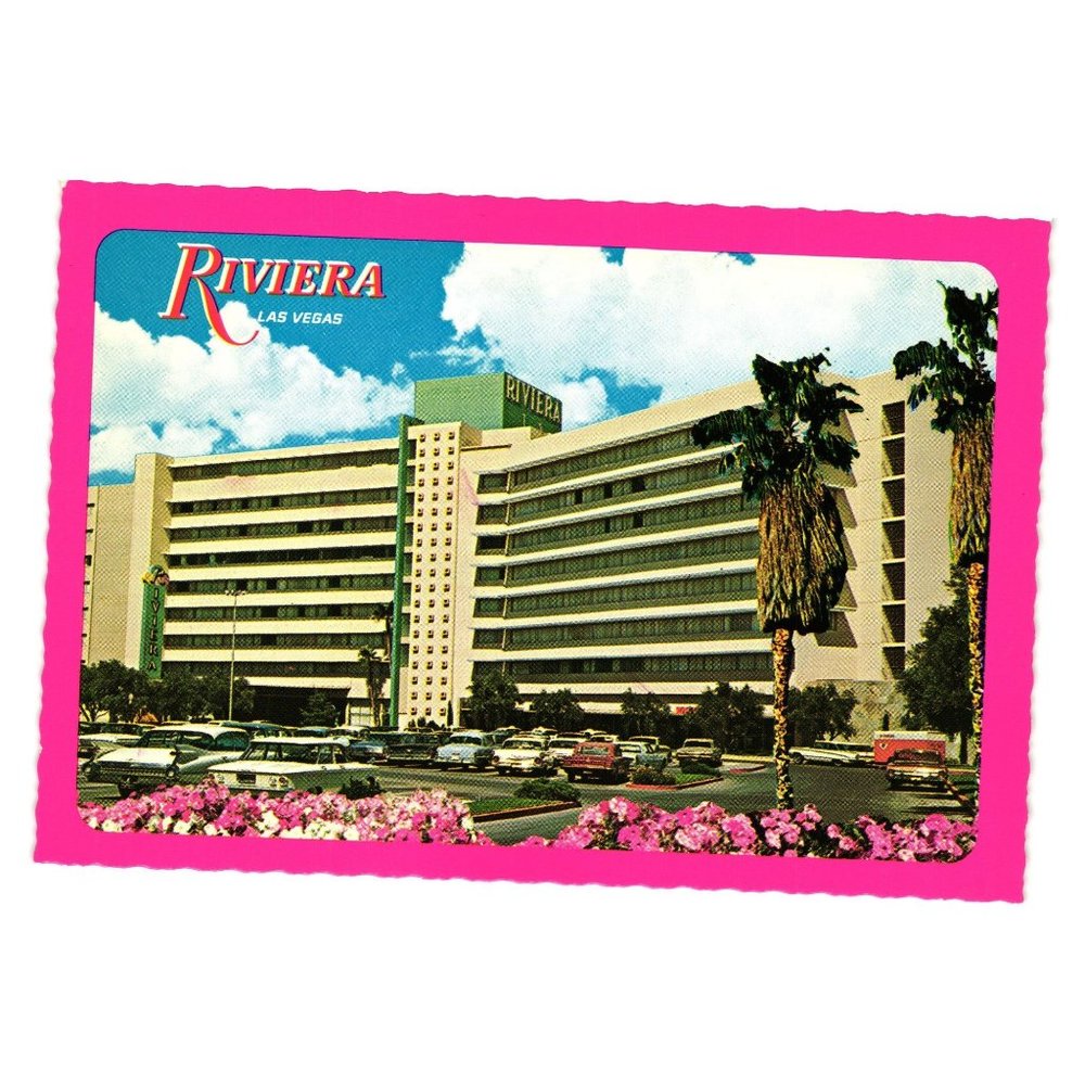 Rivera Las Vegas Vintage Postcard Hotel Casino Gambling Vacation Nevada FS-873C